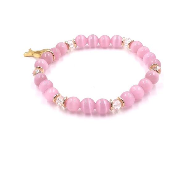 RETAIL $35*Kinsley Armelle Awareness Collection Pink Bracelet* Breast Cancer - Picture 2 of 2